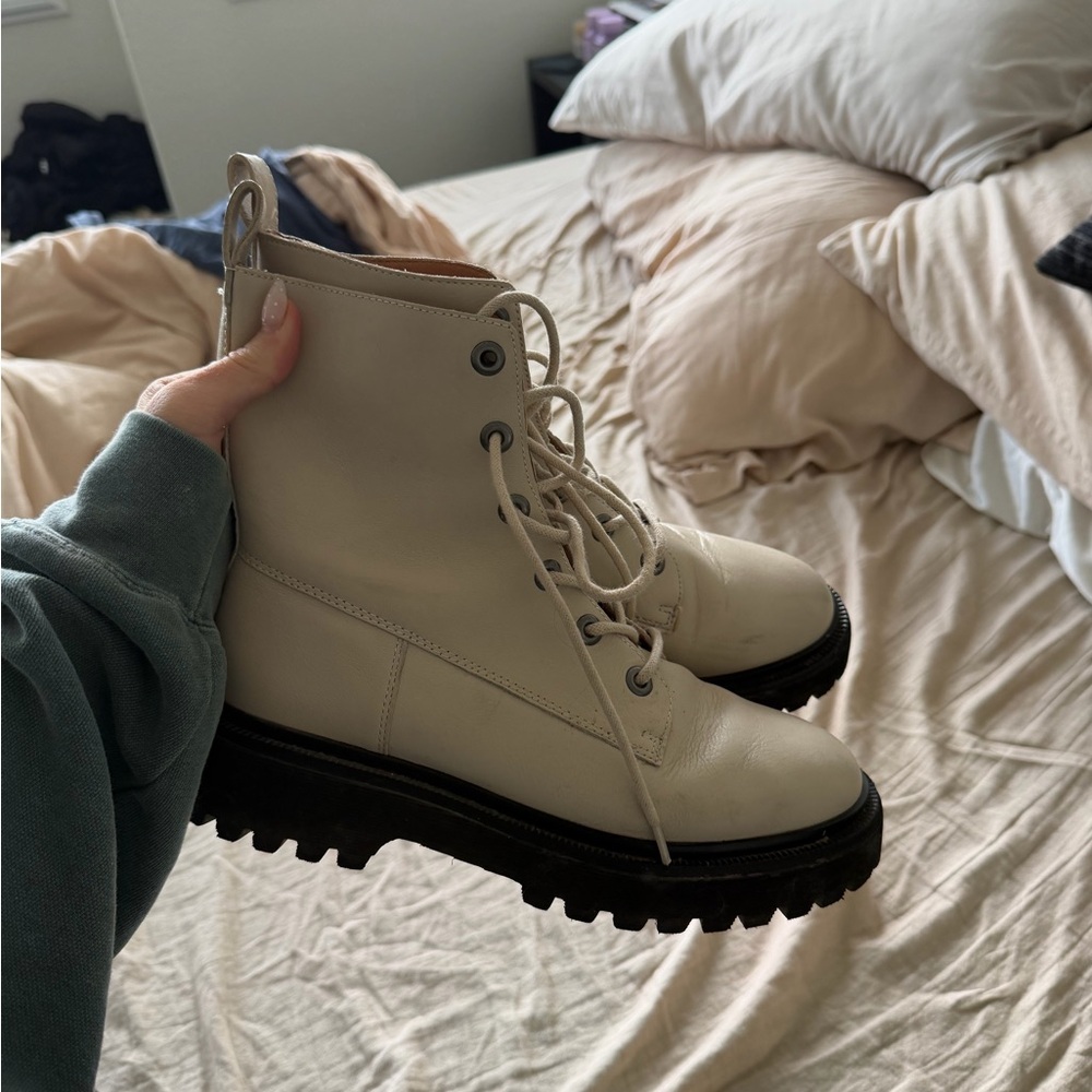 Madewell Leather Combat Boots